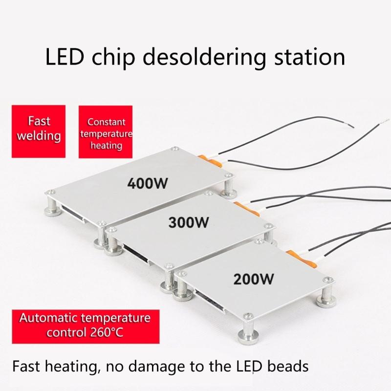 Station de Dessoudage LED à Chauffage Rapide Plaque de Soudure Chauffante PTC pour Retrait Précis de Composants et Réparation de Billes de Soudure