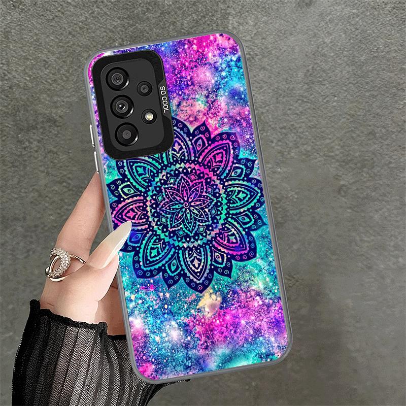Mandala Sunflower Dreamy Style Shockproof Phone Case for Samsung A17 A16 A15 A14 A37 A57 A36 A56 A26 A35 A55 A25 A34 A54 A24 A13