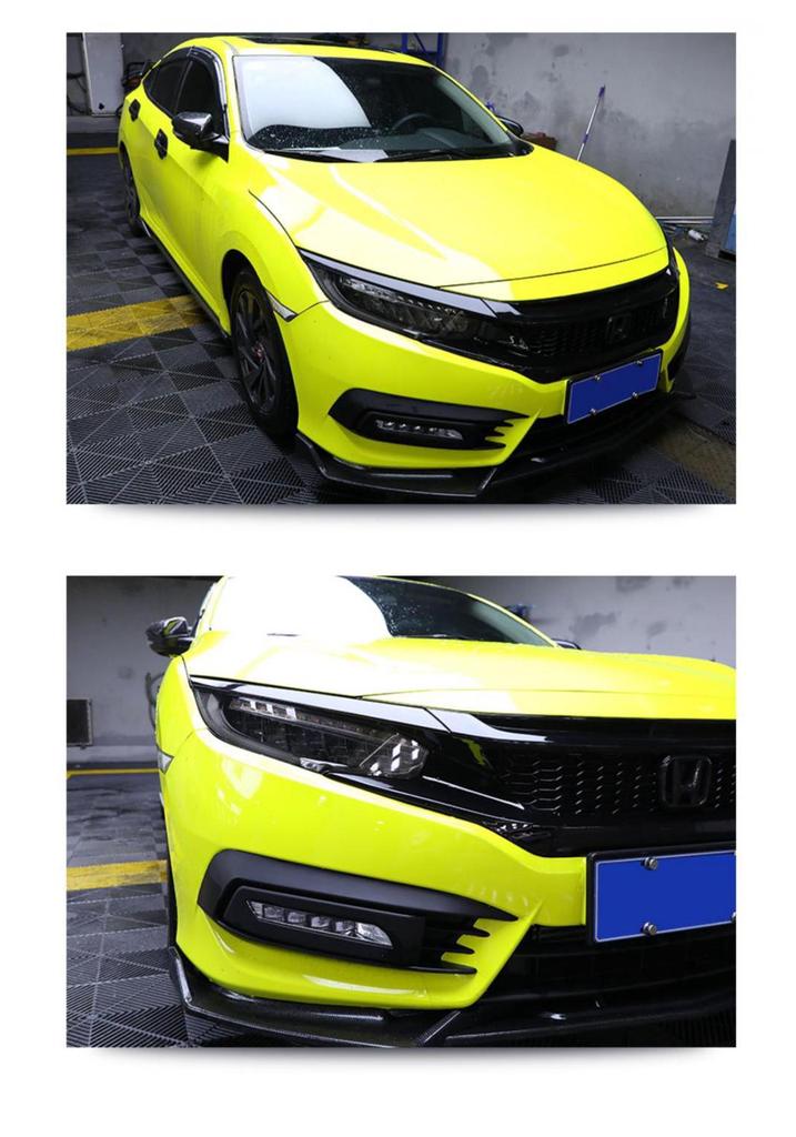 Black Warrior Smoked Headlight Film for 25 Accord Models - TPU Light-Controlled Sticker for Headlight and Taillight Color Change.