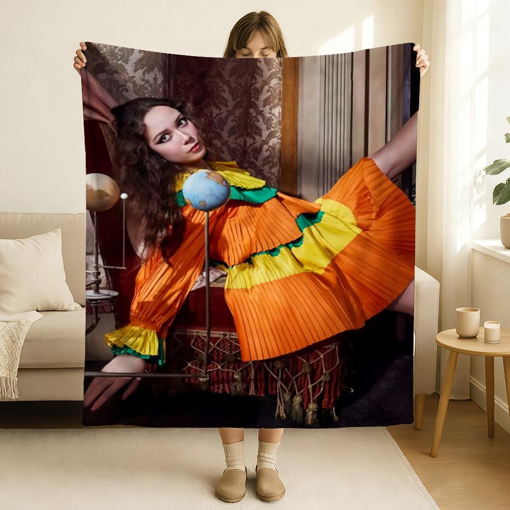 

Singer LLaufeyY A Matter of Time Blanket Soft and Skin Friendly For Couch Bed Napping Bedspread All Seasons Comforter 75x100cm (30x40inch)