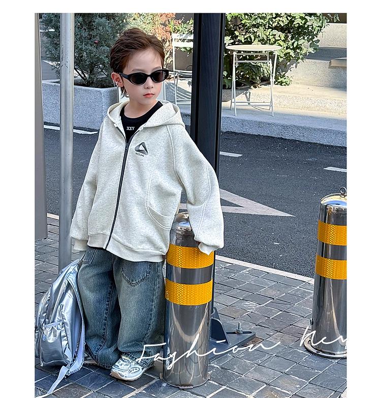 2025 Frühling & Herbst Jungen Kapuzenjacke - Lässiger Cardigan Pullover für Kinder