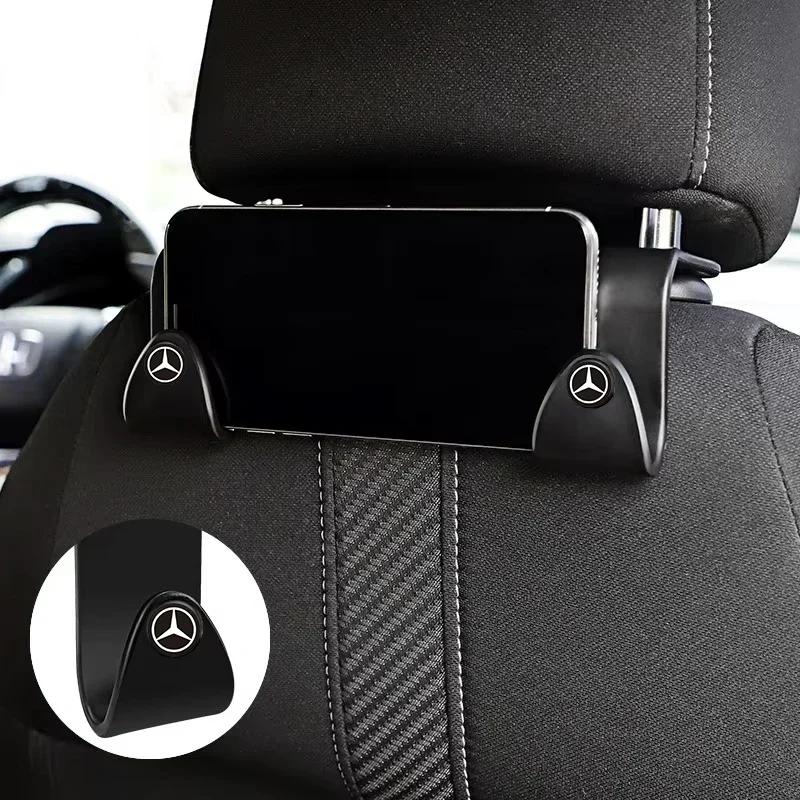 Zrvmt3 2025 New Car Seat Hooks Rear Seat Storage Bracke Accessories For Mercedes-Benz CLA CES CLS SLK GLK CLK SLS CLG GLE GLC GLB EQC G
