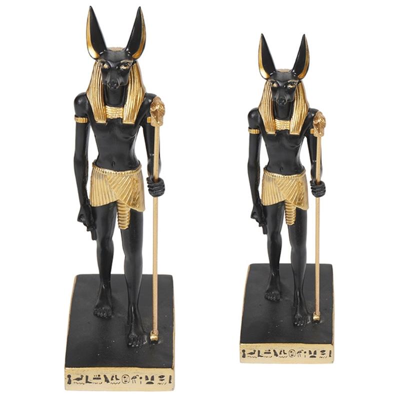 פסל אנביס מצרי דמויות אספנות פסל דמות מיסטית מצרית פסלי קישוט לקישוט הבית