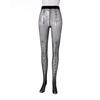 Stockings For Women High Waisted Flower Jacquard Aurora Socks Oil Shiny Glossy Transparent Ultra Elastic Pantyhose Lingerie