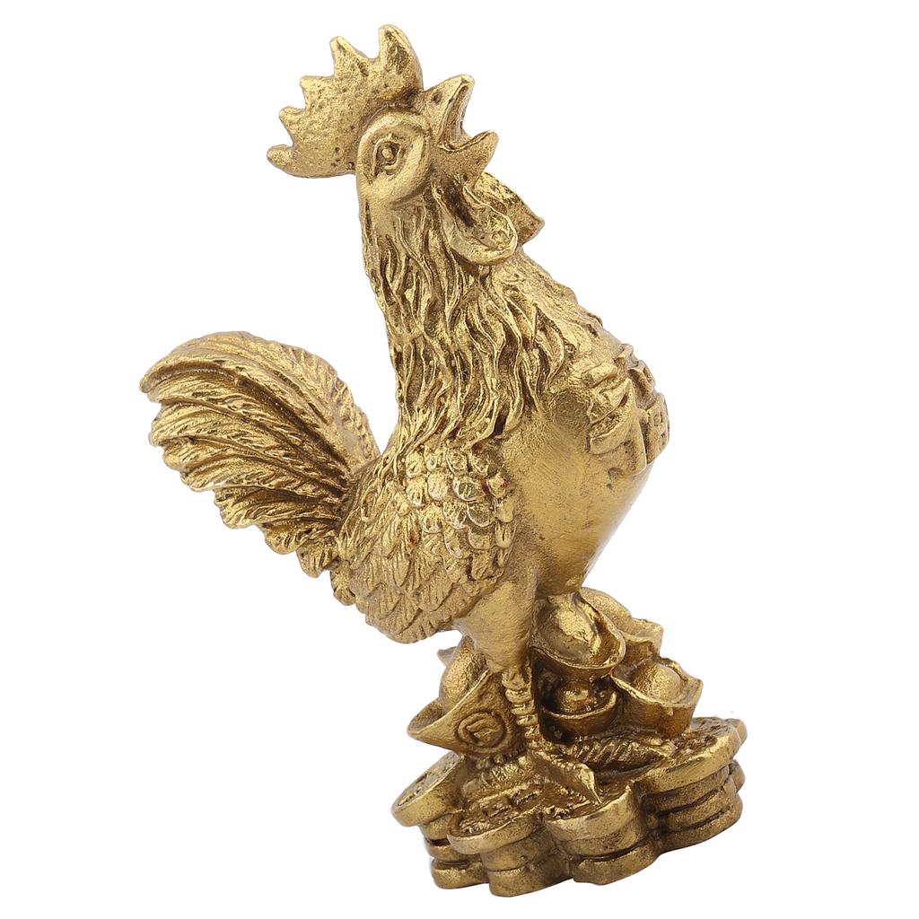 Best Pure Brass Rooster Chicken Symbol of Luck and Wealth In Geomantic Omen