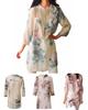 Vintage Dames Casual Losse Jurk Met Bloemenprint Met Tijdloze Charme Voor Alle Gelegenheden