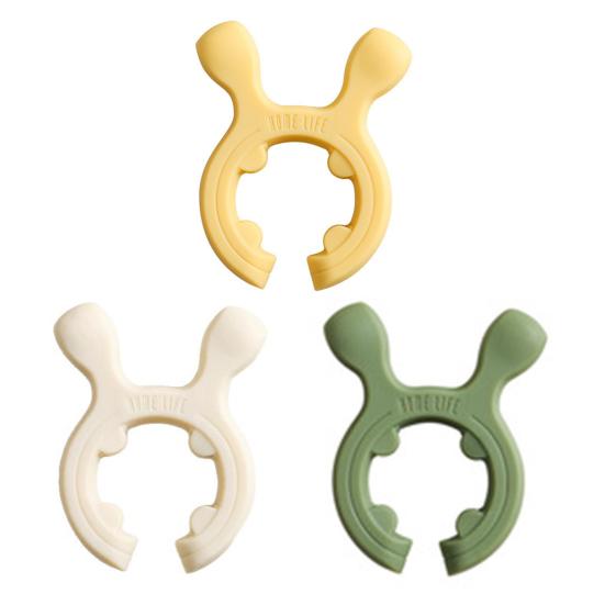 Silicone Pot Lid Clip Spoon Holder Bracket Anti-overflow Support Rack for Kitchen Universal Spatula Holder Clip