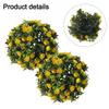 Convenient Installation Attachments Artificial Plant Balls Faux Flower Balls