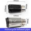 Motorcycle Exhaust Pipe Universal 51mm 60mm for Racing tubo escape escapamento de moto CBR600F MT07 Z800 R6