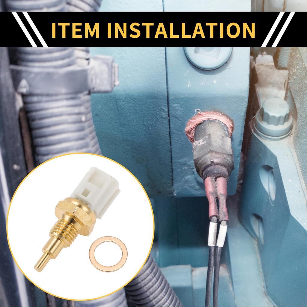 REPAIROCK Temperature Sensor for Toyota Tundra 2002-2005 Temperature Sensor Sensing Unit Sensor No.8942233030 Gold Tone