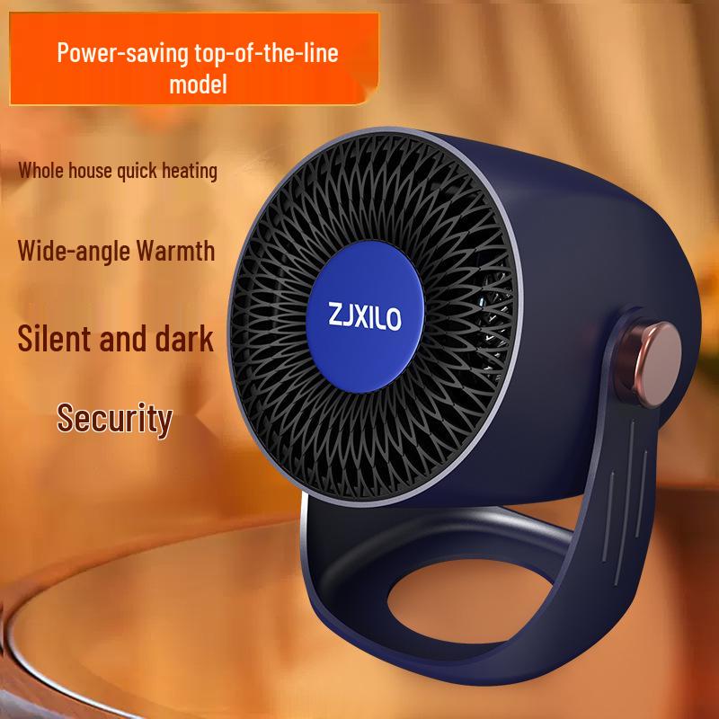 

2025 Портативный настольный обогреватель-вентилятор - Компактный электрический солнечный обогреватель для небольших помещений синий