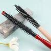 BEPAN Wooden Hair Roller Comb Mini Round Wood Brush Roller Quiff Hairdressing Combs Fluffy Hairdressing Comb for Hair Bangs Curling