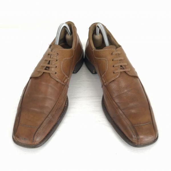 Lloyd Germany Heavy Leather Swirl Moc 26.5 Camel Dress Shoes Business(USED)