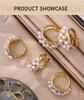 Simple Luxury Pearl & Zircon Titanium Ring with Japanese-Korean Style - Trendy and Versatile Design