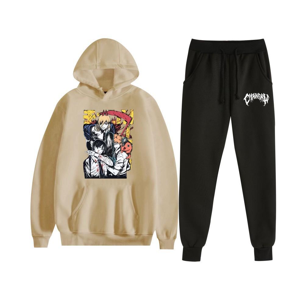 Chainsaw Man Chainsaw Man Anime Loose Hooded Sweater Set Hoodie Spot
