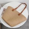 Summer Large Capacity Straw Bag For Women Knitted Straw Bag Bohemia Top-handle Bag Travel Totes