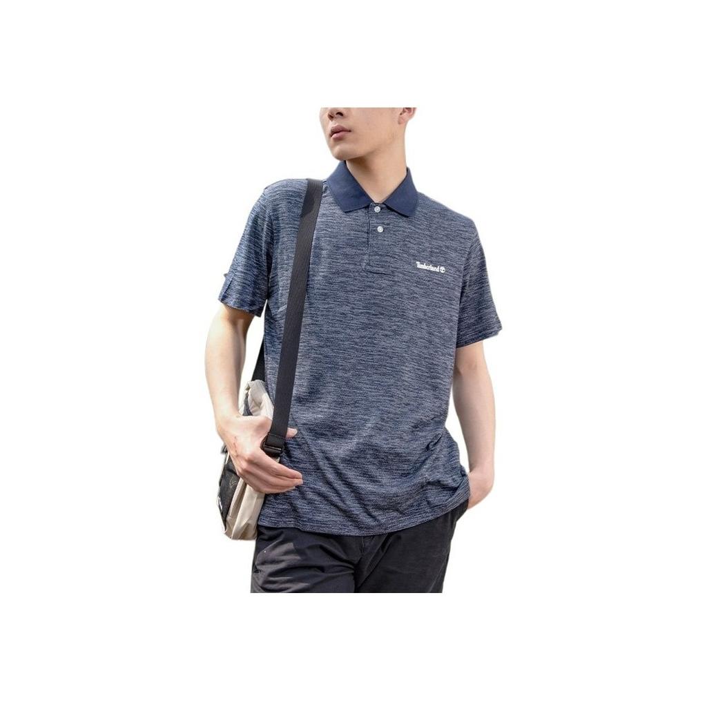 Timberland Outdoor Casual Breathable Short Sleeve Polo Shirt Men tops Deep-Sapphire-Blue A6RB1-475