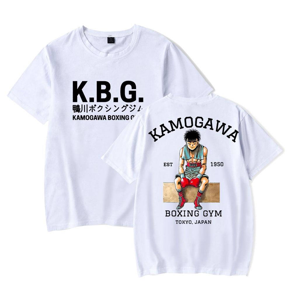 Hajime No Ippo Tshirts Kamogawa Boxing Gym KBG Merch Women Unisex Fashion Casual Short Sleeve Tee