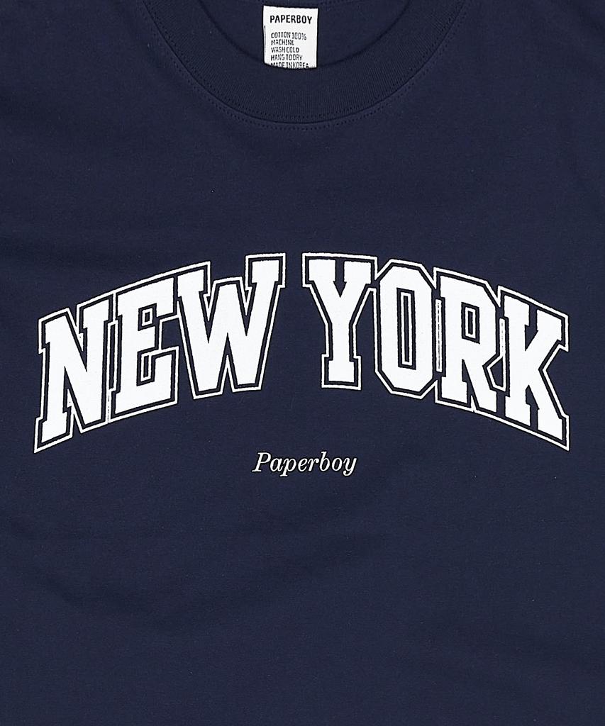 PAPERBOY New York Short Sleeve T-Shirt - Navy