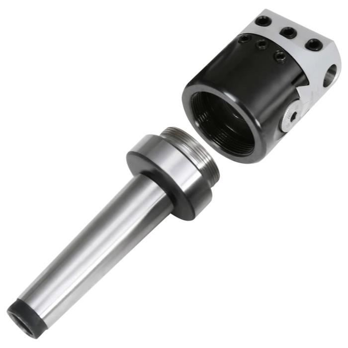 VidaXL Tête d'alésage 50 mm et tige de perçage MT3 de fraisage à tour
