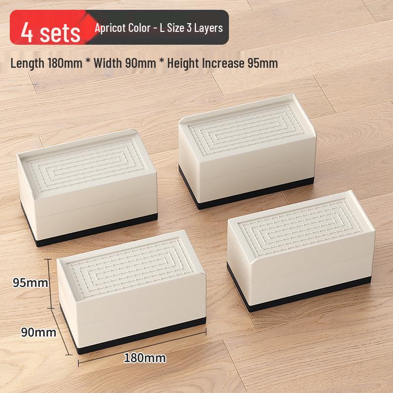 Universal Furniture Heightening Pads: Nail-Free, Stable, Moisture-Proof for Tables & Chairs