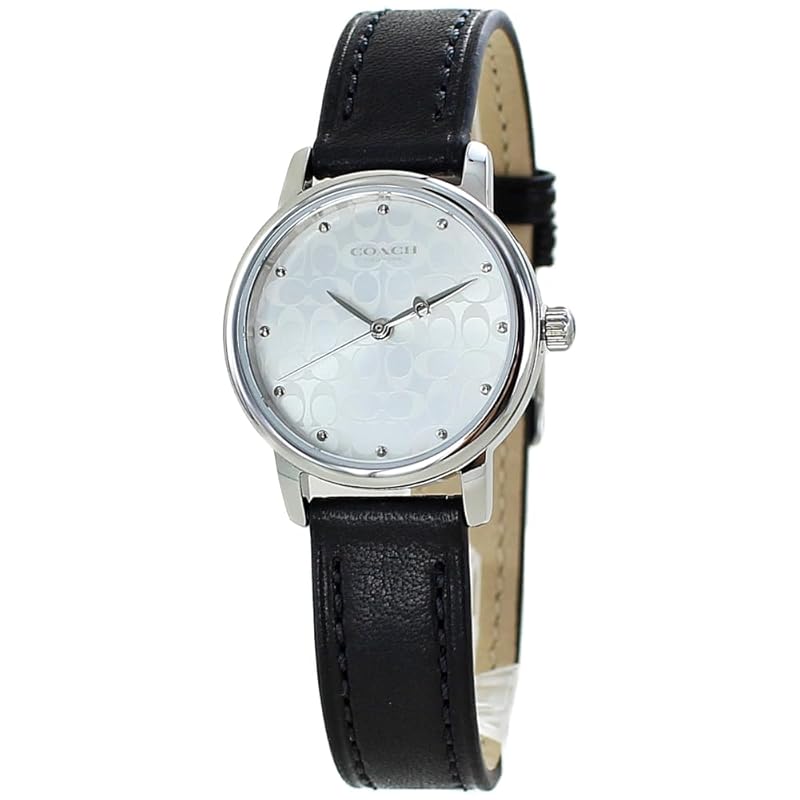 

[coach] watch ladies Grand ground black leather belt 14503875 [product]