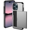 Shockproof Heavy Hard Case with Card Slot for IPhone 16 Pro Max 15 Pro Max 14 Pro Max