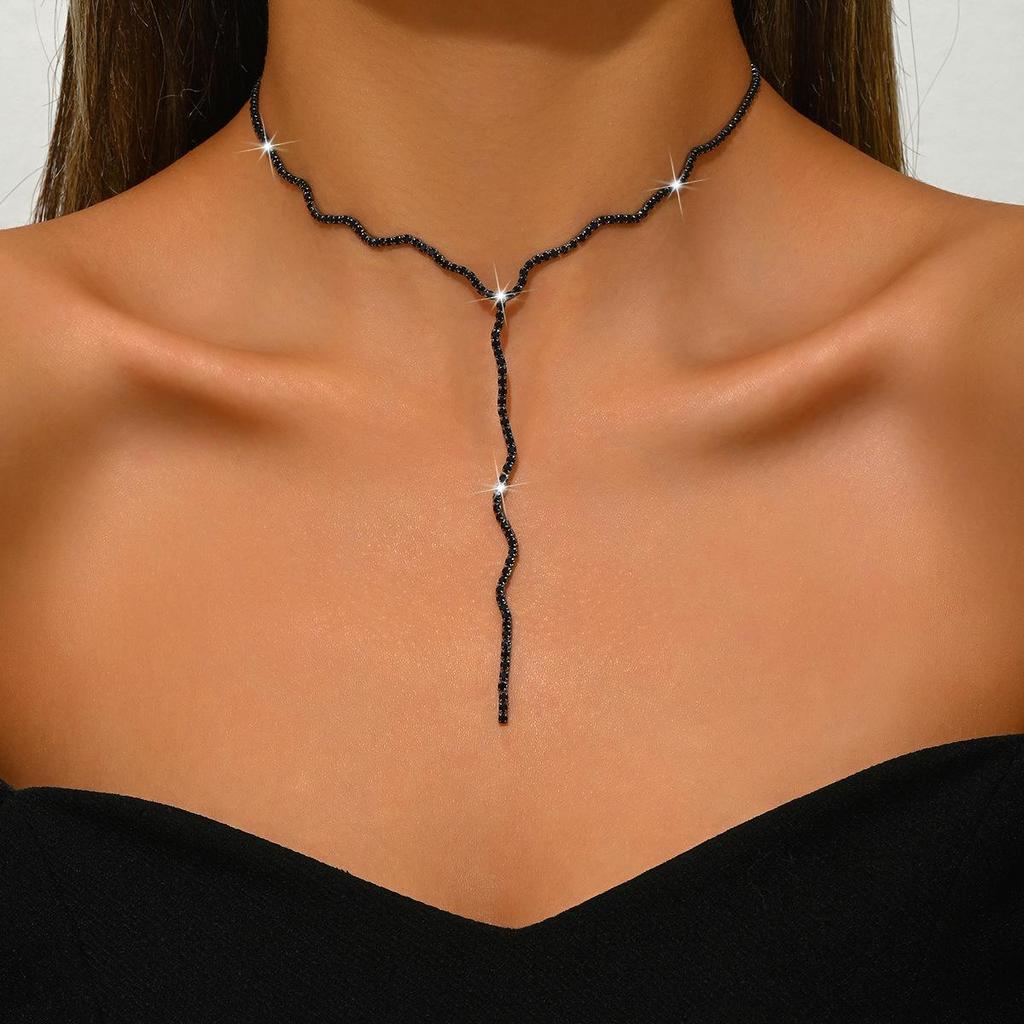 Europäisch Amerikanische Mehrschichtige Strass Körperkette Halskette - Sexy Strandschmuck