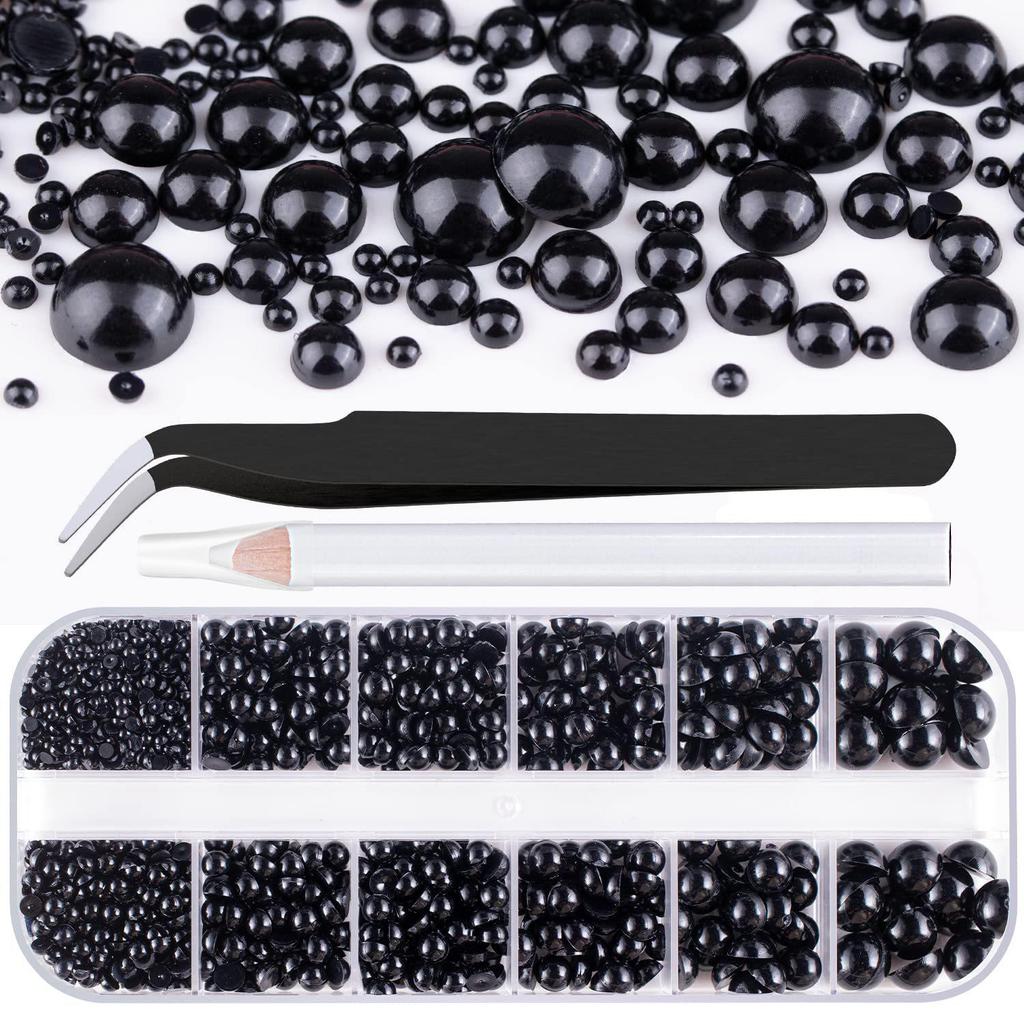 Flat Back Pearl & Rhinestone Face and Nail Art Stickers