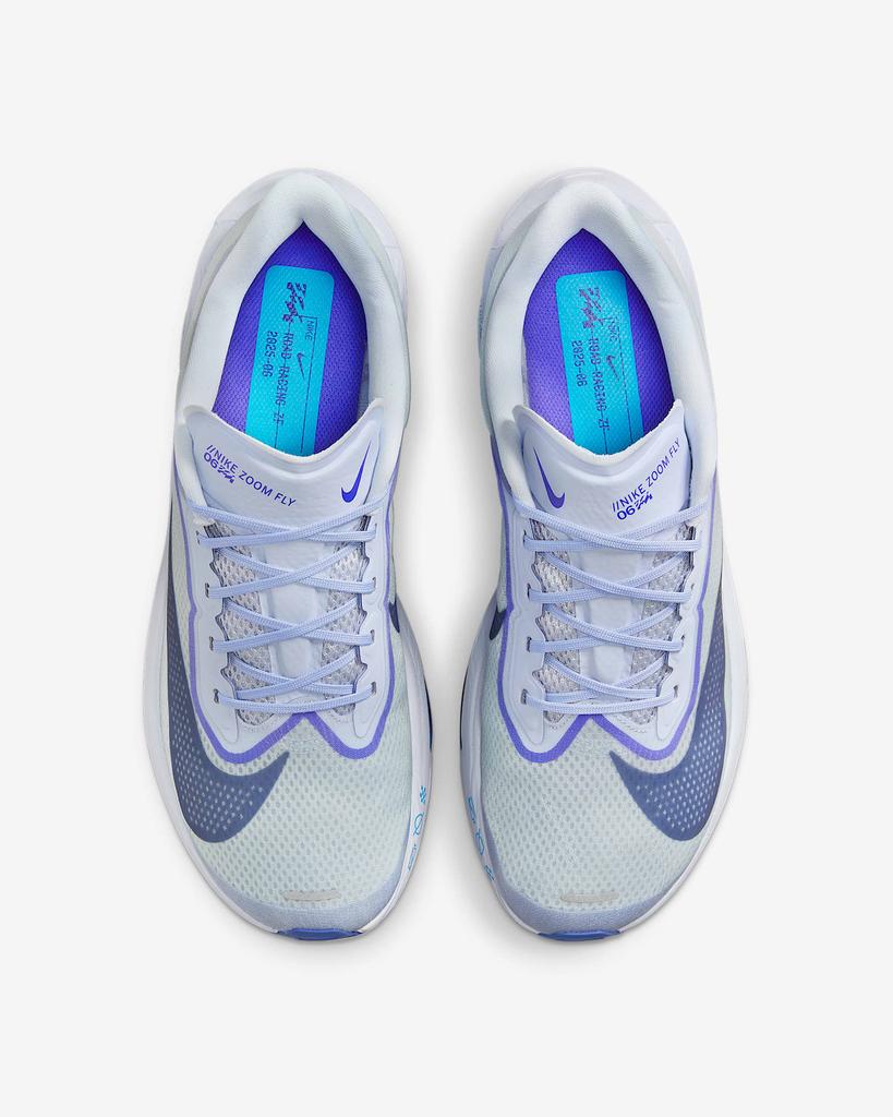 FN8454-002 Nike Zoom Fly 6 Ghost Football Grey Blue Lightning Blue Void (Men's)