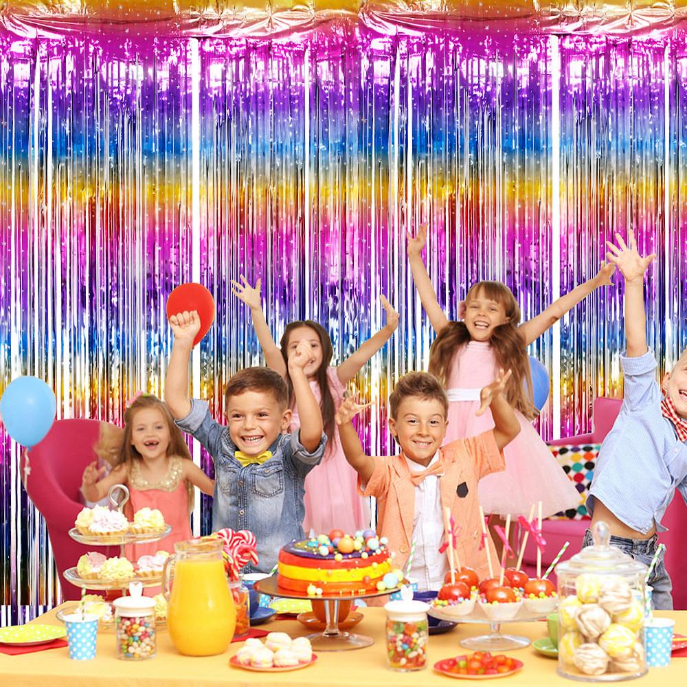 Glamorous Vibrant 2m Gradient Rain Curtain Perfect For Wedding Decor And Holiday Celebrations