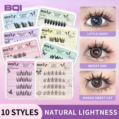 GECOMO Mini faux cils portables à utiliser avec de la colle pour cils naturels