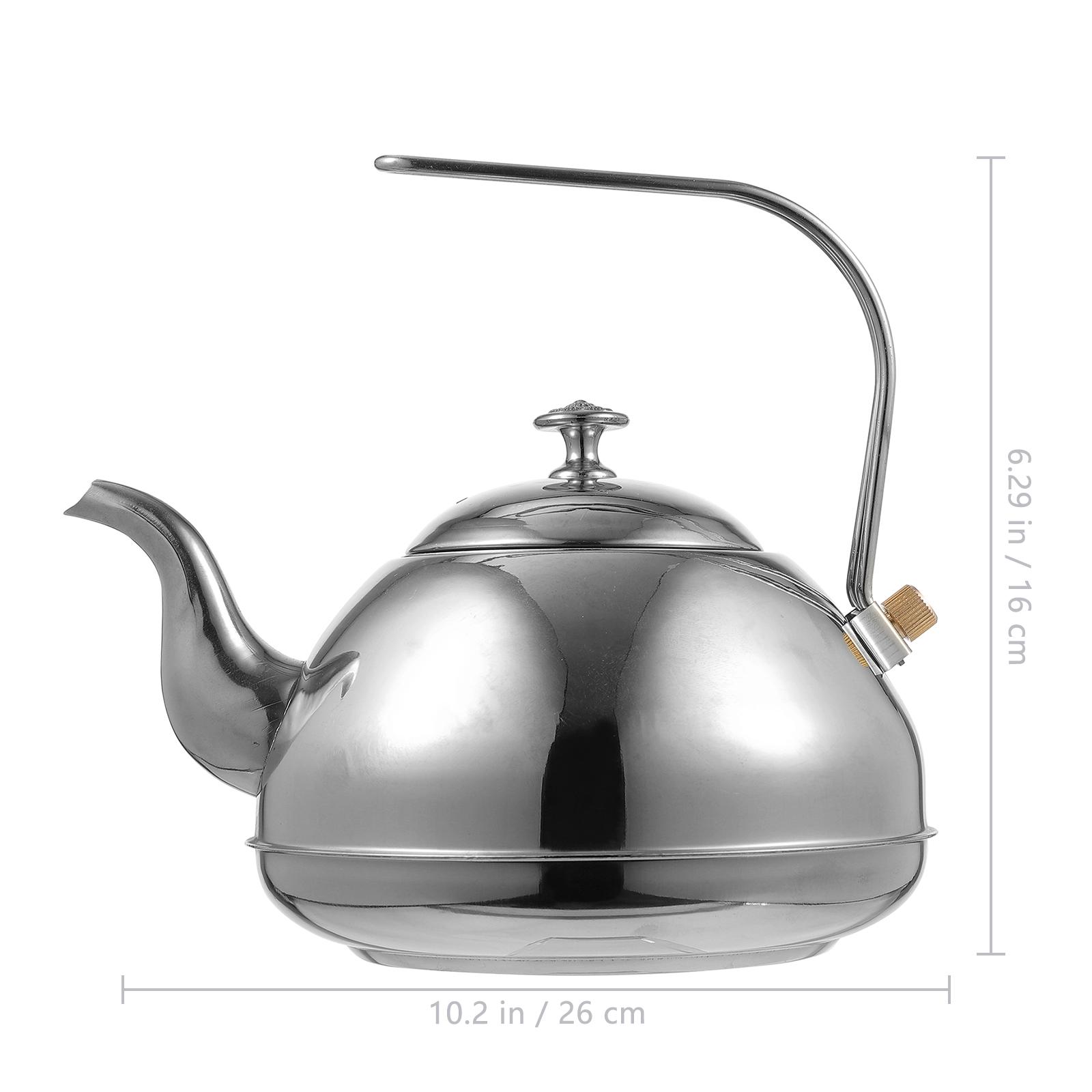 

1Pcs Stainless Steel Stove Teapot 1.5L Heavy Duty Tea Kettle with Integrated Strainer Easy Grip Handle for Gas Electric Cooktops