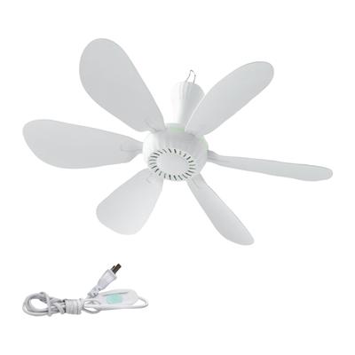 USB-betriebener Deckenventilator, 17 Zoll kleiner tragbarer Deckenventilator, USB-Zeltventilatoren für Wohnmobil, Camping, Outdoor-Hänge-Pavillonzelte, Deckenbaldachin, Schlafsaalventilator,