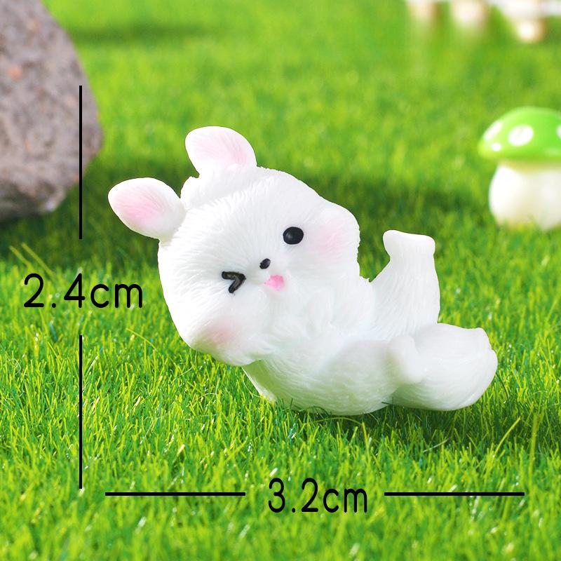 

Весняна прогулянка Маленький кролик Вироби зі смоли Садові рослини в горщиках Ландшафтний декор Прикраси для автомобіля Laugh heartily