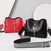 Women's Butterfly Leather Crossbody Bag, Small Trendy Shoulder Bag with Adjustable Strap, Cute Fashion Purse for Ladies