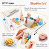 10Pcs Educational Toys Foam Texture Painting Paper Round Shape 3D Round Board Paper  Handicraft Toy