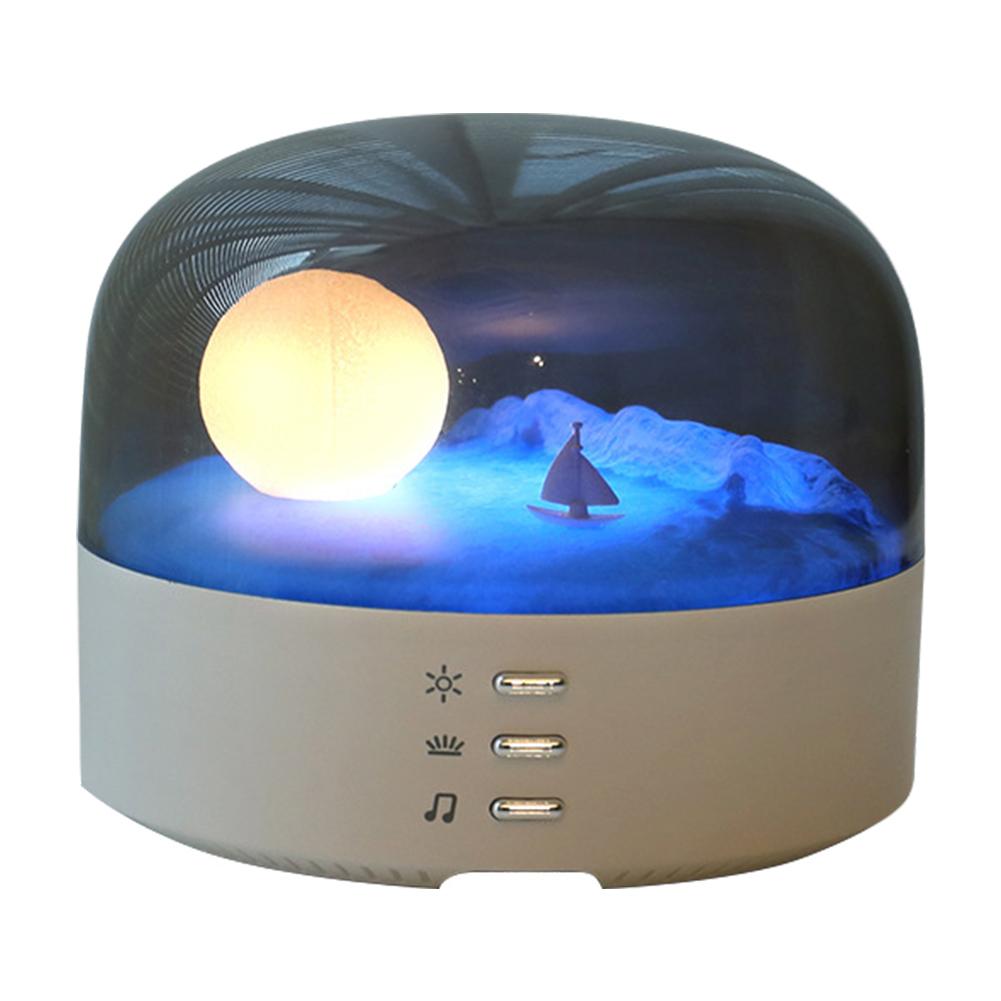 

Ночной светильник с динамиком и Bluetooth, многофункциональный музыкальный атмосферный светильник с регулируемой яркостью для друзей и семьи белый