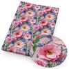 DIY Synthetic Leather Fabric Flowers Florals Printed Imitation Embroidery Faux Leather Shoes Imitation Embroidery