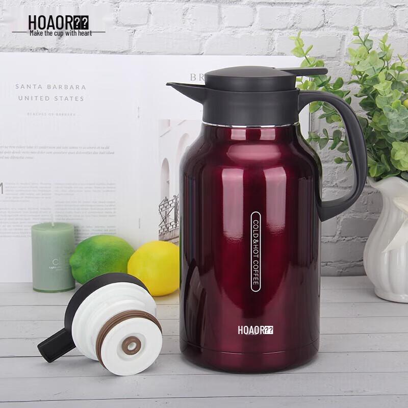 HOAOR HX9657 2.2L Stainless Steel Vacuum Insulated Carafe
