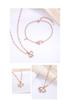 S925 Sterling Silver Heart Necklace: Women's Versatile Rose Gold Mother-of-pearl Jewelry