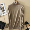 Women's Winter Slim Sweater Knit Turtleneck Soft Cashmere Wool Long Sleeve Pullover