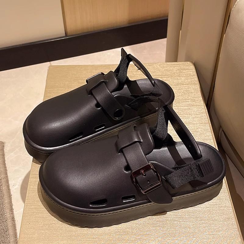 Sandale Saboți cu Platformă pentru Femei Modă 2025 Vară Curea la Spate Eva Sandale de Plajă pentru Femei Anti-Alunecare Talpă Moale Sandale de Grădină