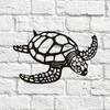 Yousheng Metal Turtle Wall Decor Black Sea Turtle Wall Art Ornament Coastal Wall Decoration for Beach House Ocean Themed Room Decor