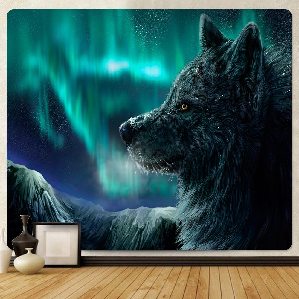 Escena Psicodélica Decoración del Hogar Impresión Tapiz de Gran Tamaño Hippie Bohemio Decoración Fondo de Pared Manta para Sofá