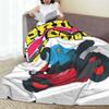 Flannel Throw Blanket Aprilias Italy Racing Logo Warm Plush Blankets Soft Bedding for Bed Living Room Home Travel Couch