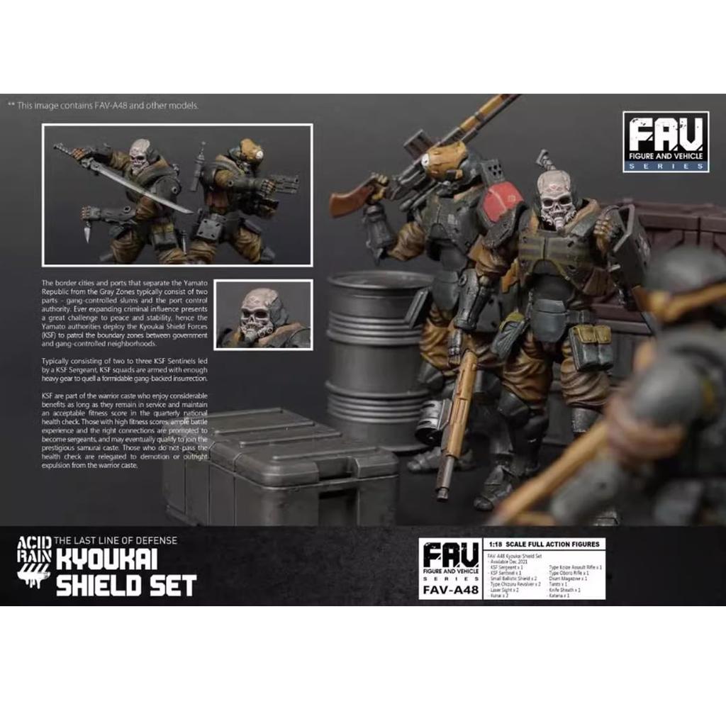 HiPlay TOY ALLIANCE 1/18 Scale ACID RAIN FAV-A48 Boundary Shield Set, Movable Figure, Painted and Finished