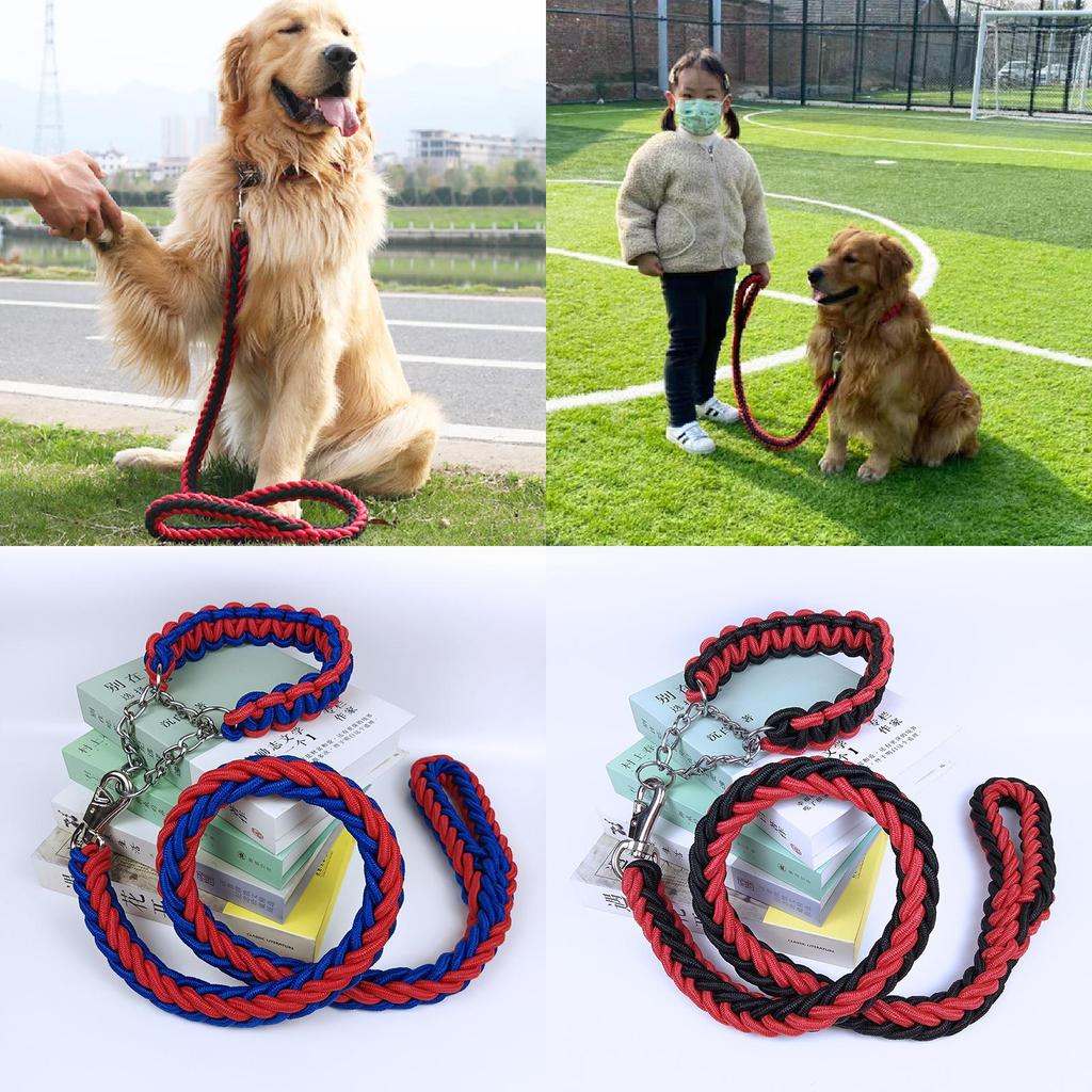 Pet Dog Leash Nylon Heavy Duty Nonextendable For Large Dogs