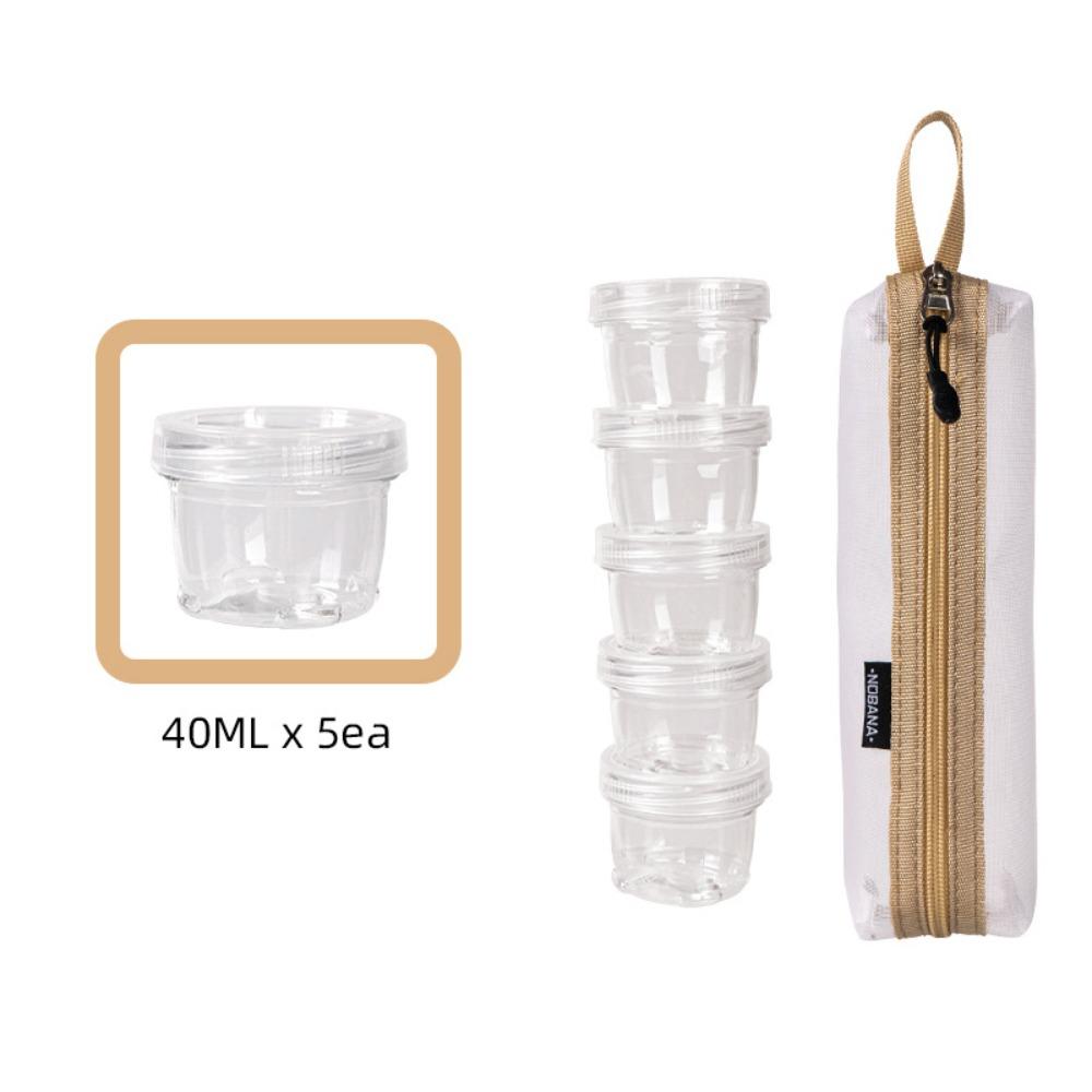 

Набор контейнеров для специй Прозрачный набор контейнеров для приправ Дорожная сумка для специй Вечеринка белый