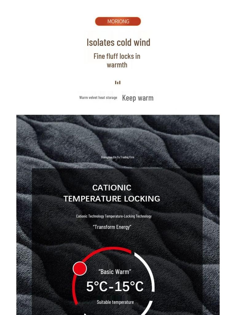 Men's Mid-aged Fleece-lined Winter Jacket: Warm, Thick, and Perfect for Autumn and Winter.